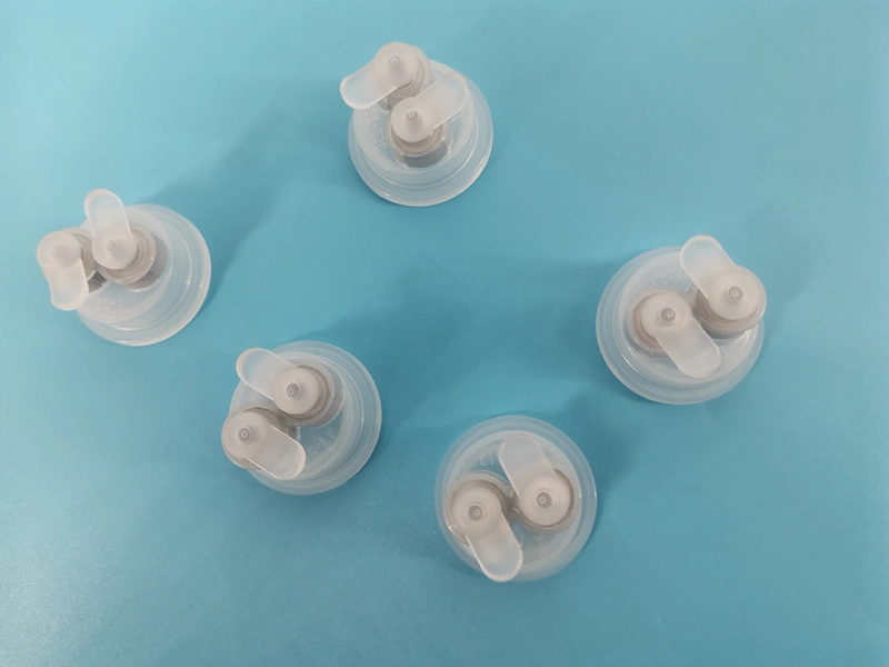 Double Foldable Single Valve Break off Infusion Cap for Lvp PP Infusion Bottle